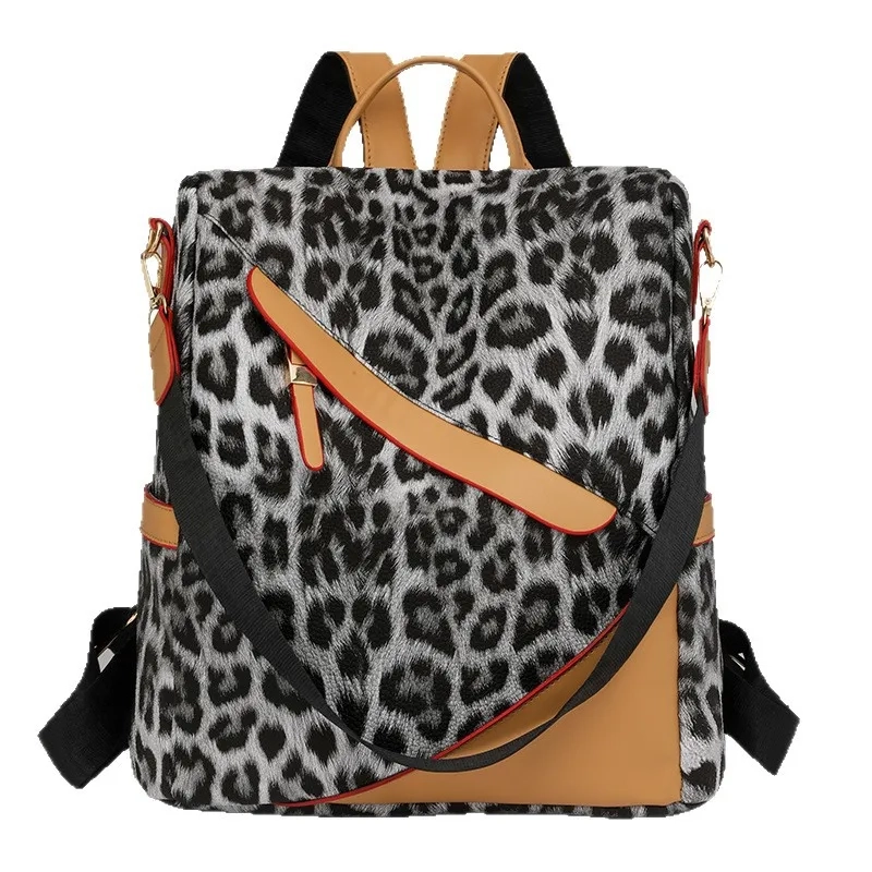 Leopard Print Commuter Backpack - Image 5