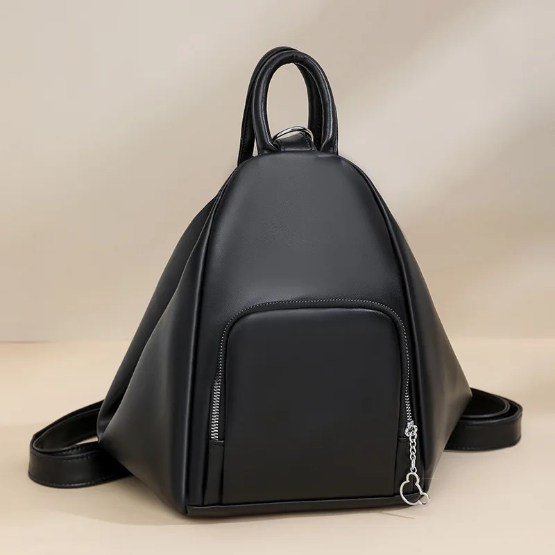 Solid Color Business Commuter Backpack - Image 6