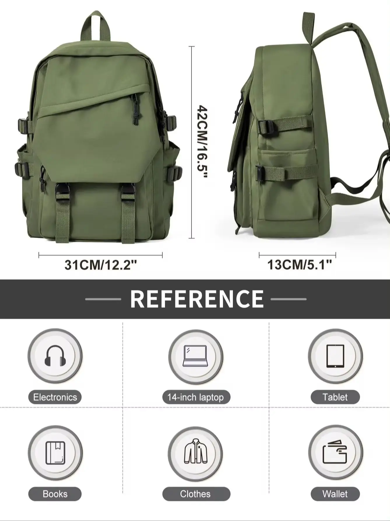 Multi-Compartment Laptop Backpack - Image 4