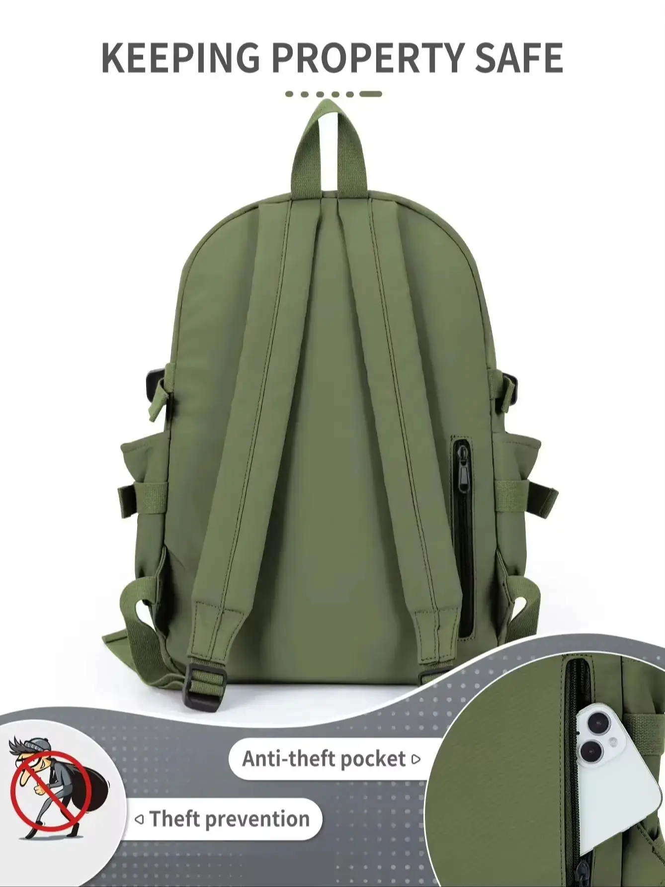 Multi-Compartment Laptop Backpack - Image 6