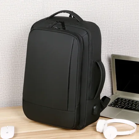 Expandable USB Commuter Backpack