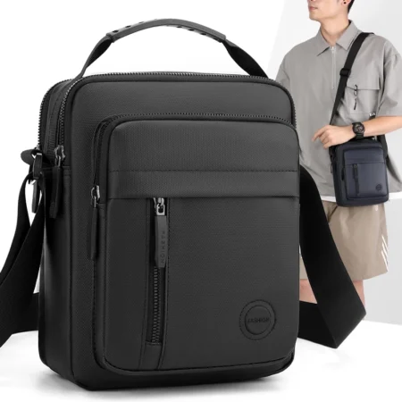 Compact Multi-Pocket Crossbody Bag