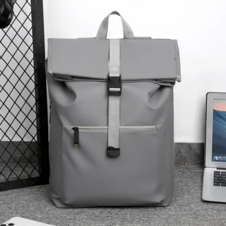 Solid Color Laptop Backpack