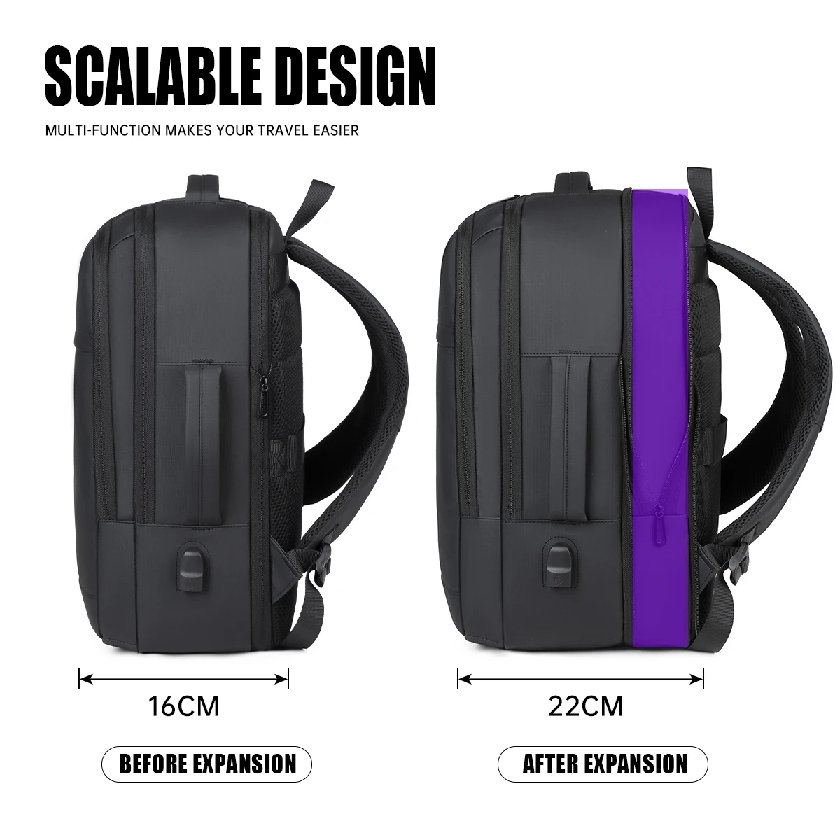 Commuter Travel Laptop Backpack - Image 4