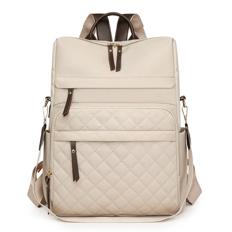 Water-Repellent Quilted Commuter Backpack - Image 6