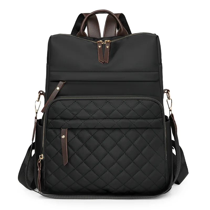 Water-Repellent Quilted Commuter Backpack - Image 5