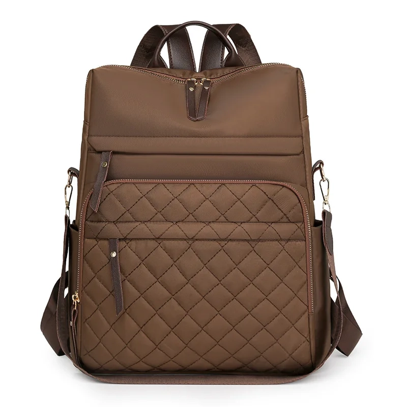 Water-Repellent Quilted Commuter Backpack - Image 7