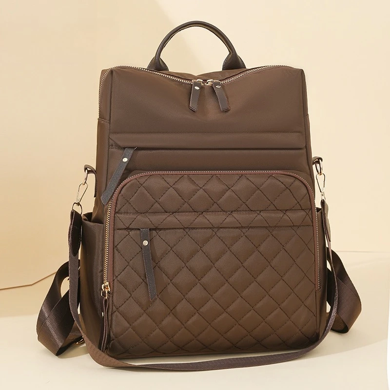 Water-Repellent Quilted Commuter Backpack - Image 2