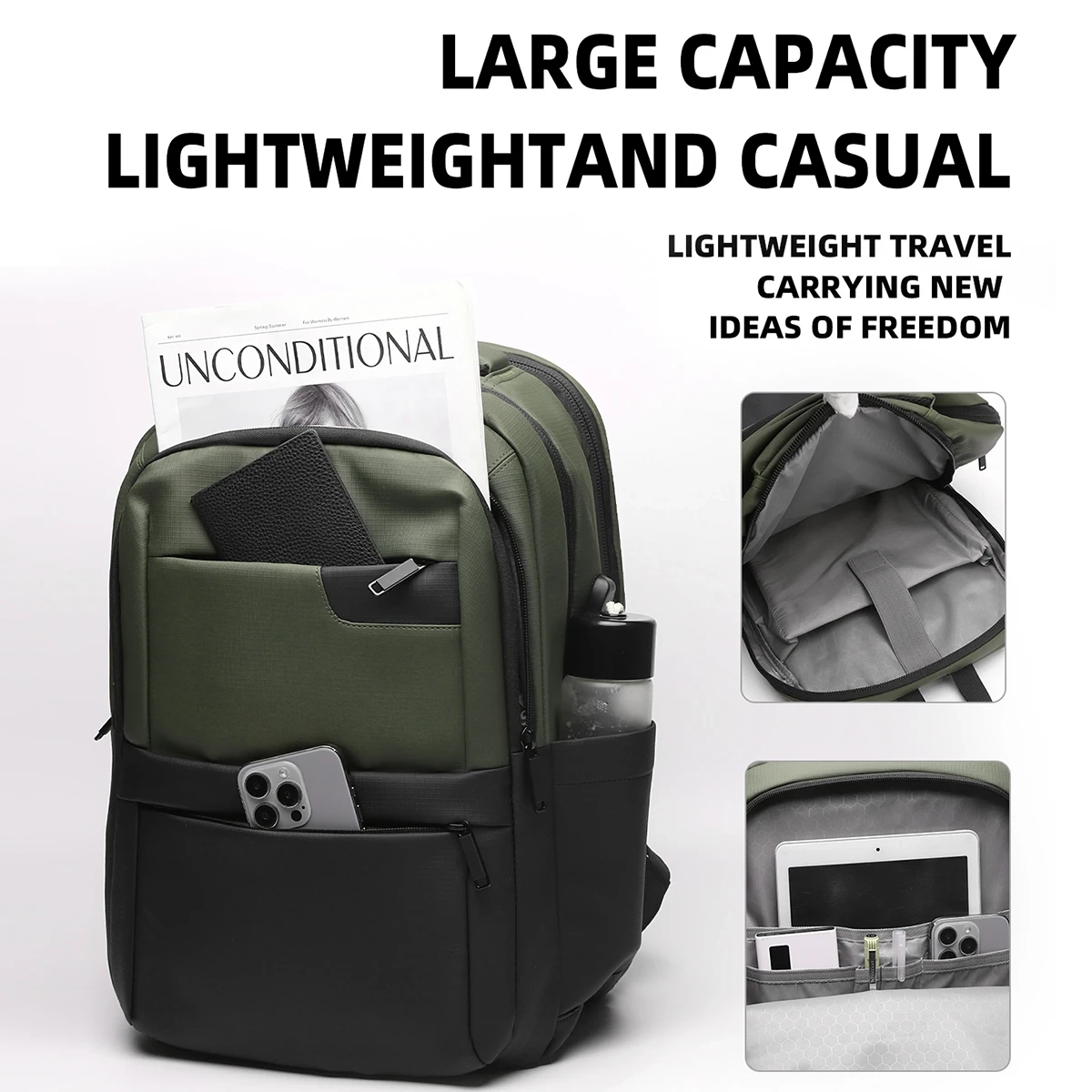 Large-Capacity Travel Laptop Backpack - Image 5
