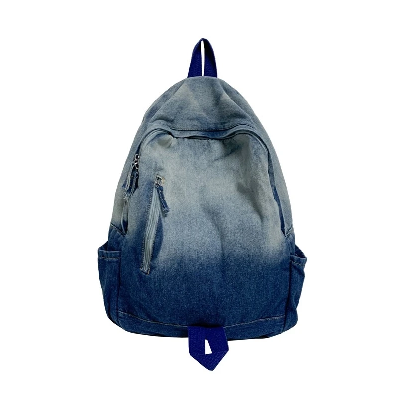 Washed Denim Everyday Backpack - Image 8