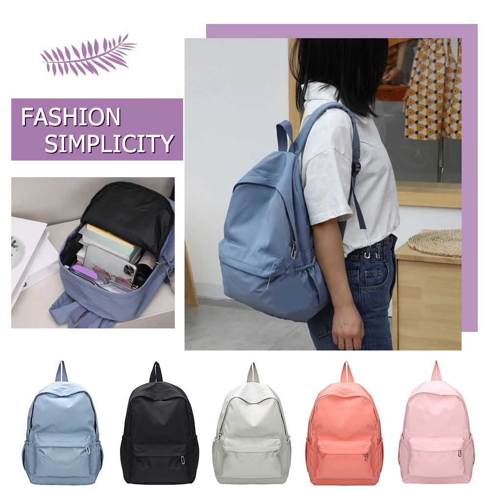 Lightweight Nylon Everyday Backpack - Image 3