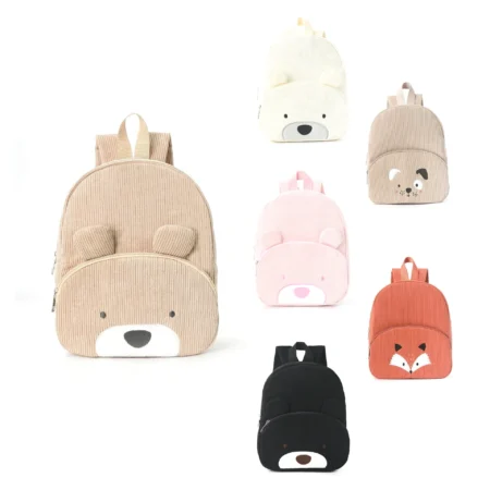 Animal Corduroy Mini Backpack