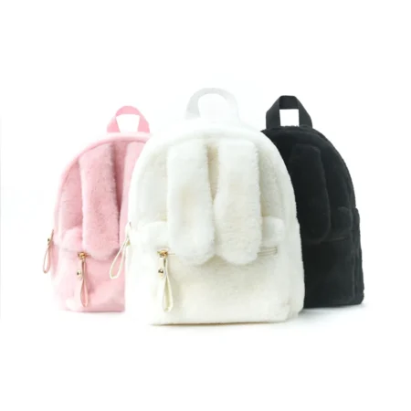 Rabbit Ear Plush Kids Backpack
