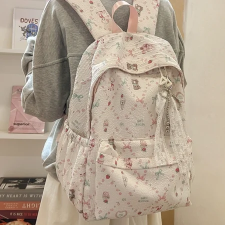 Sweet Striped School Backpack