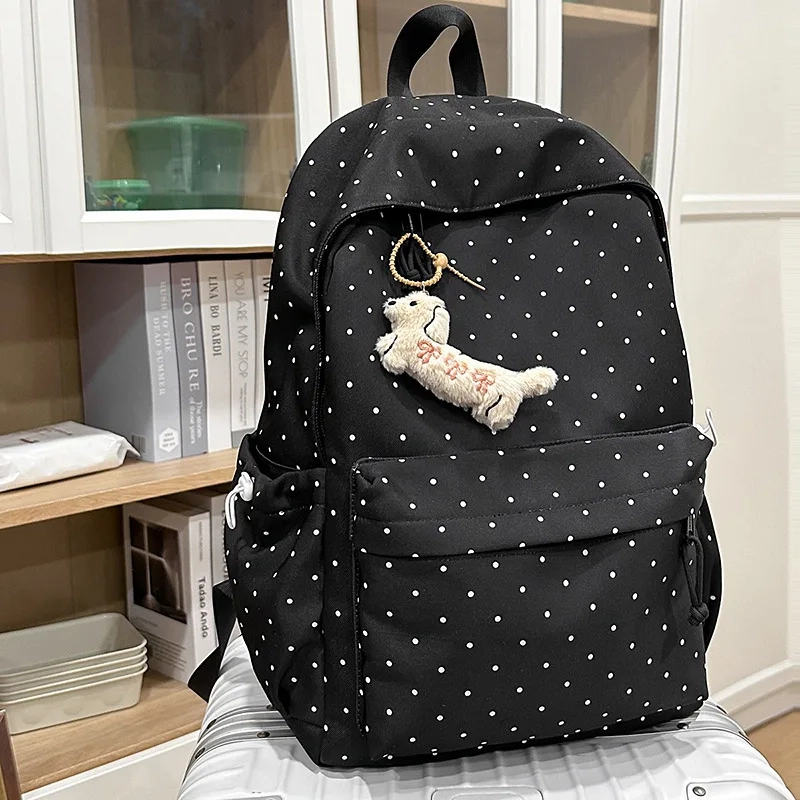 Polka Dot School Backpack - Image 4
