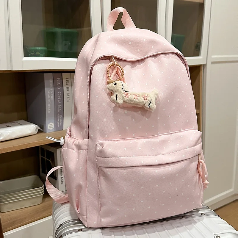 Polka Dot School Backpack - Image 6