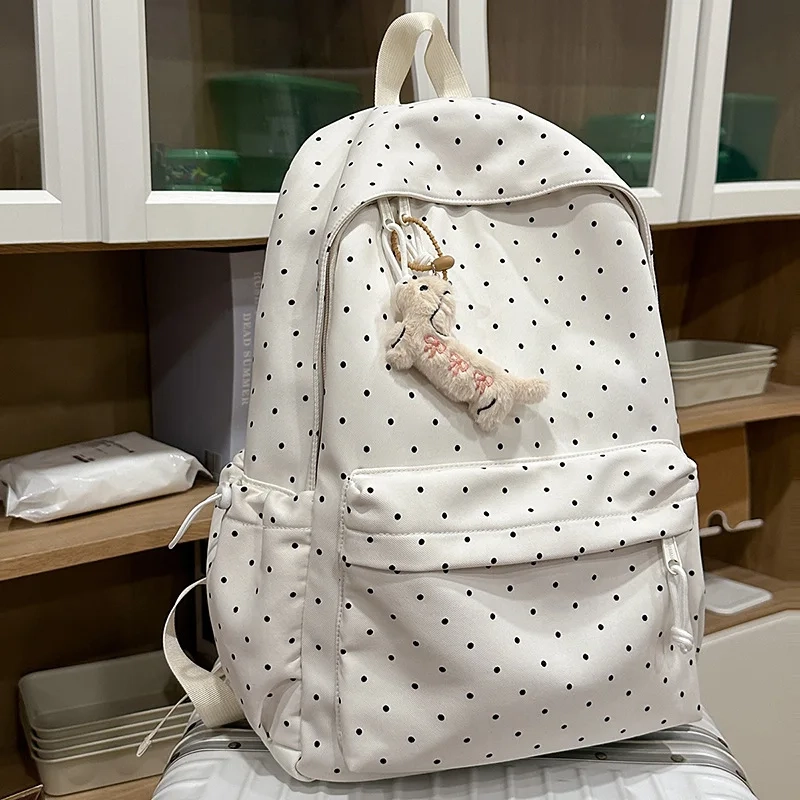 Polka Dot School Backpack - Image 5