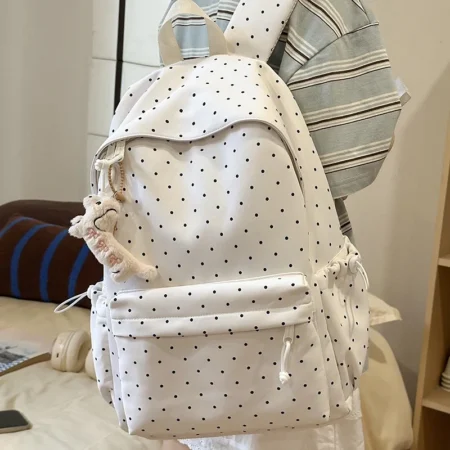 Polka Dot School Backpack