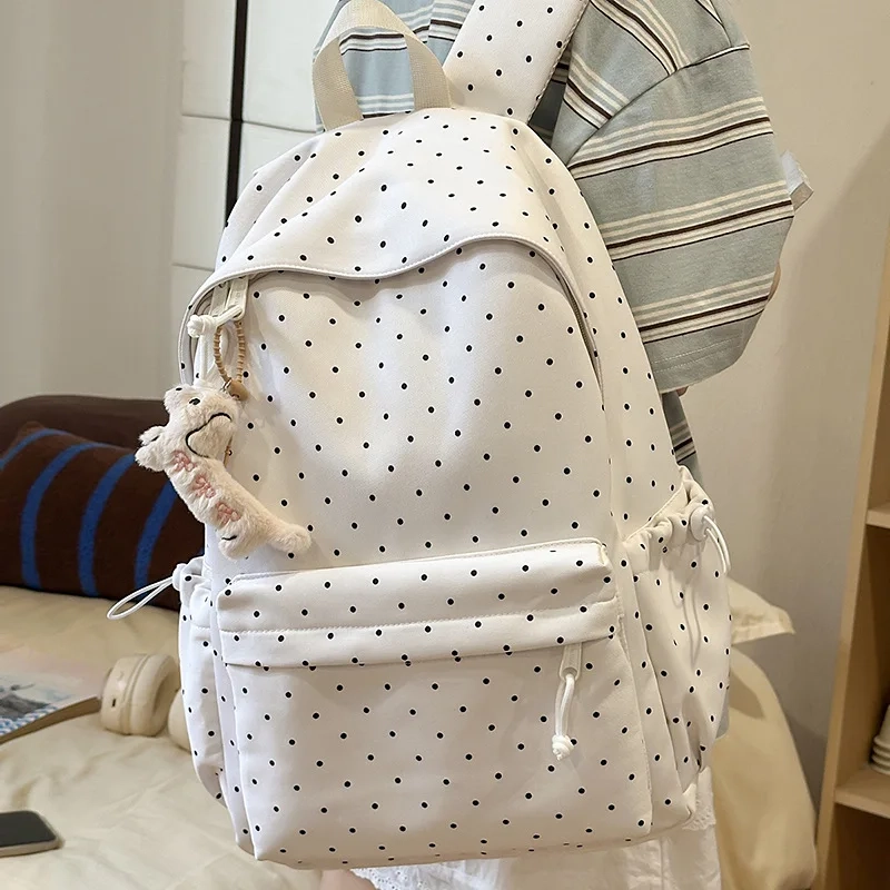 Polka Dot School Backpack