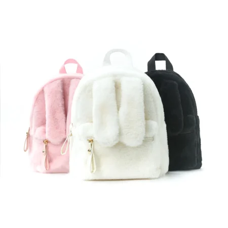 Rabbit Ear Plush Kids Backpack
