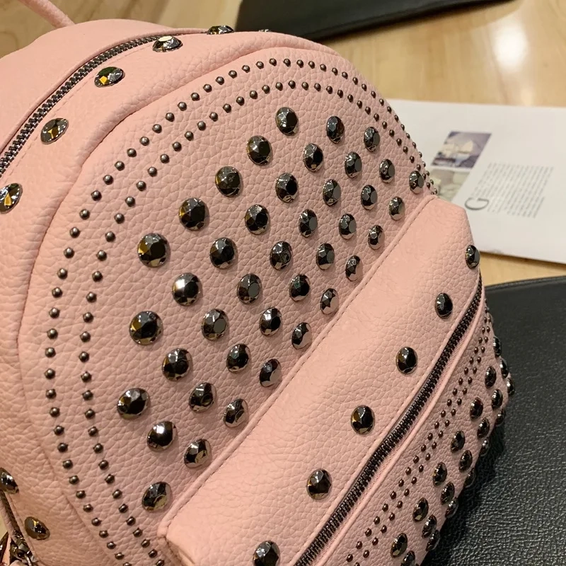 Rivet Trim PU Backpack - Image 4
