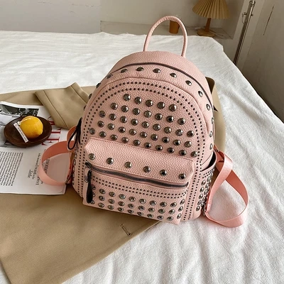 Rivet Trim PU Backpack - Image 10