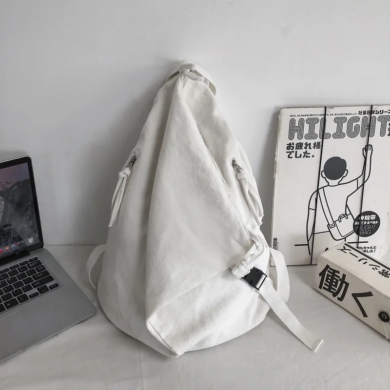 Large Washed Canvas Backpack - Image 10