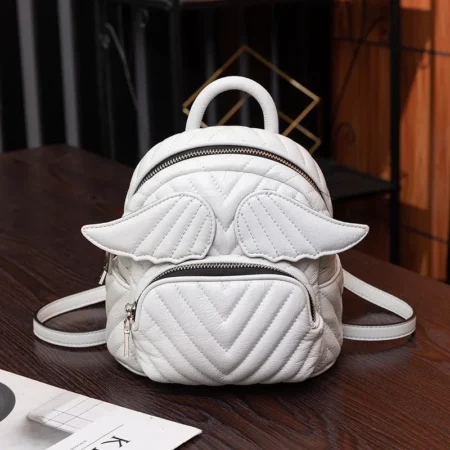 Wing Detail PU Mini Backpack