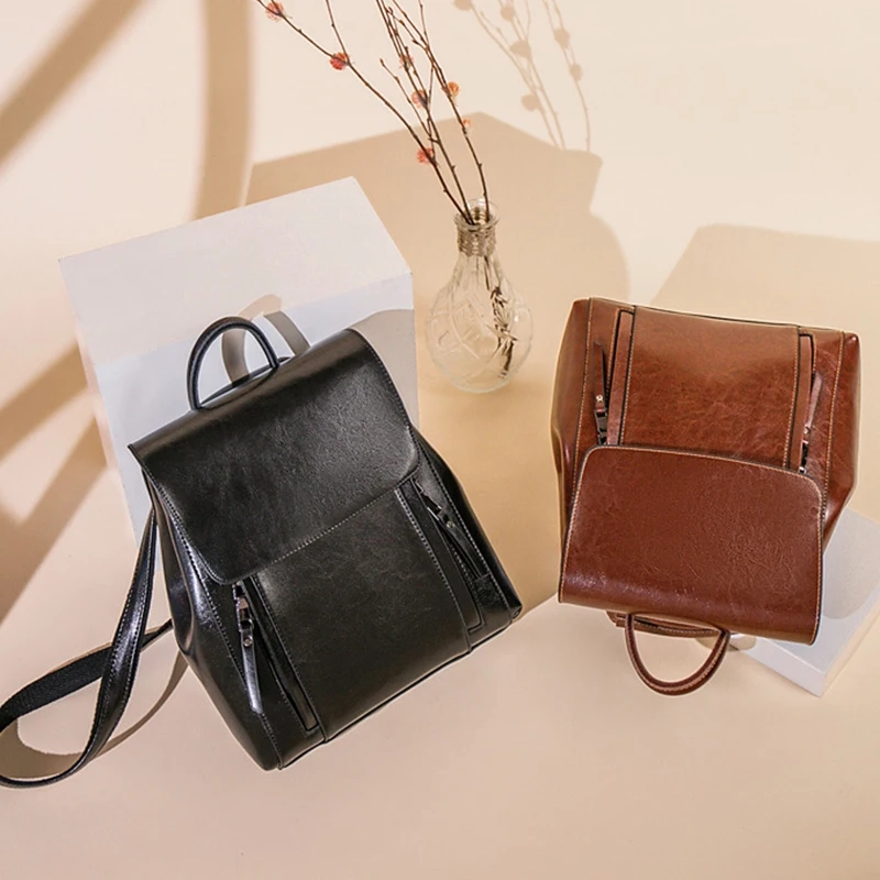 Leather Convertible Backpack - Image 2