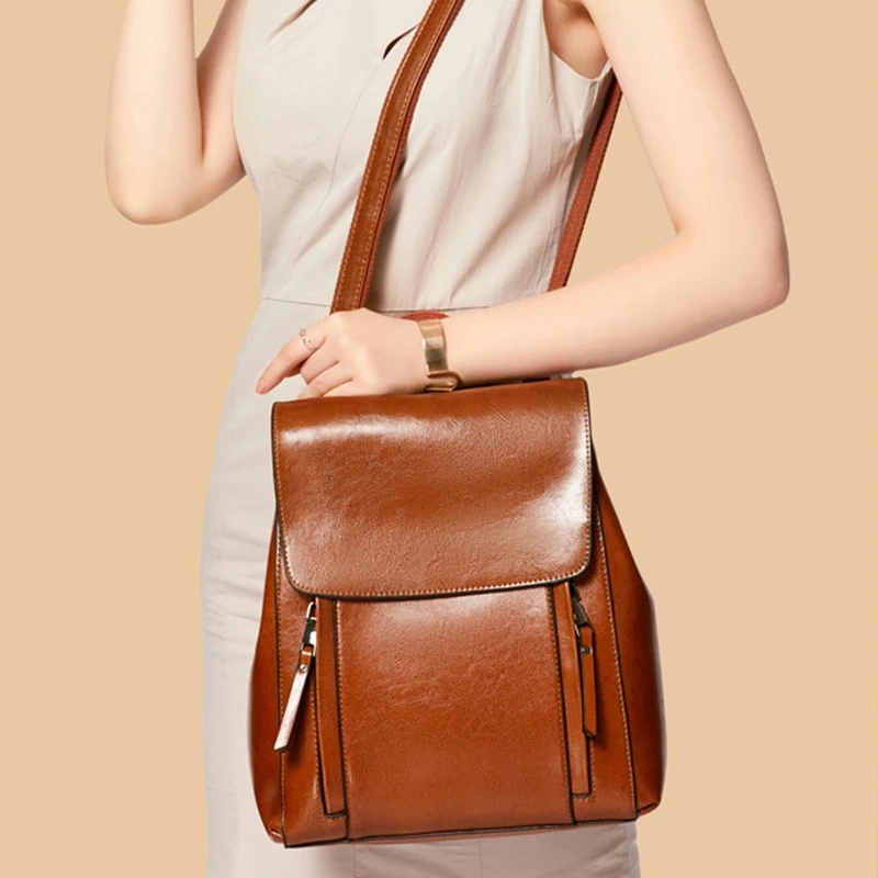 Leather Convertible Backpack - Image 5