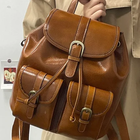 Vintage Flap Commuter Backpack
