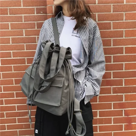 Flap Nylon Commuter Backpack