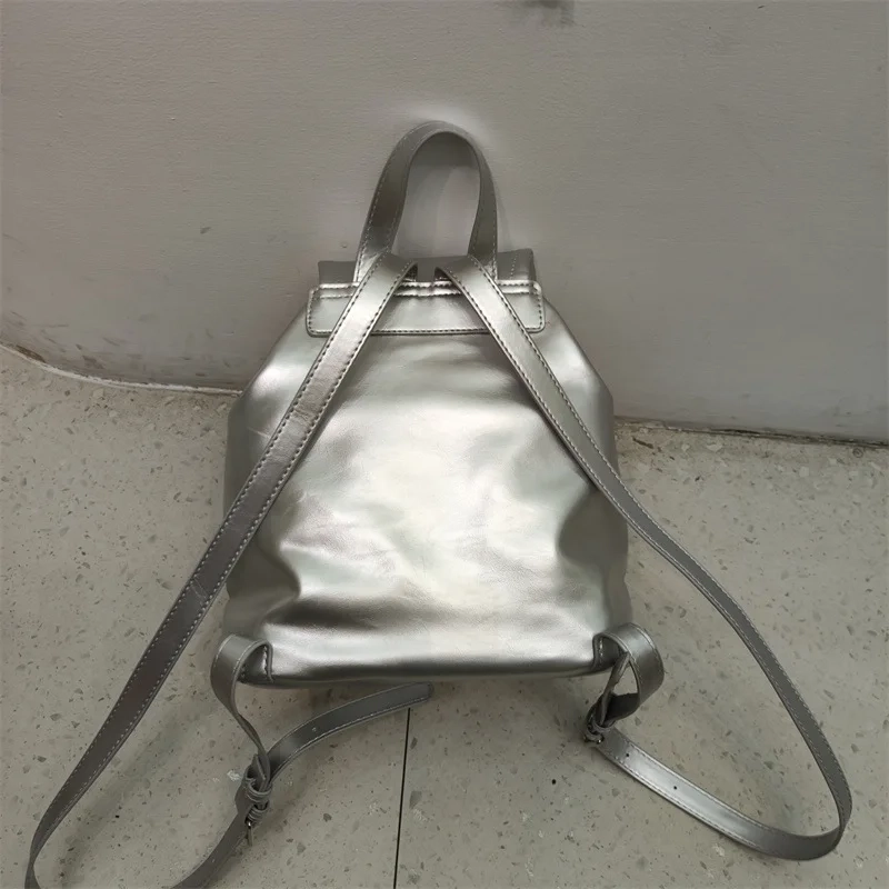 Mini Drawstring Flap Backpack - Image 3