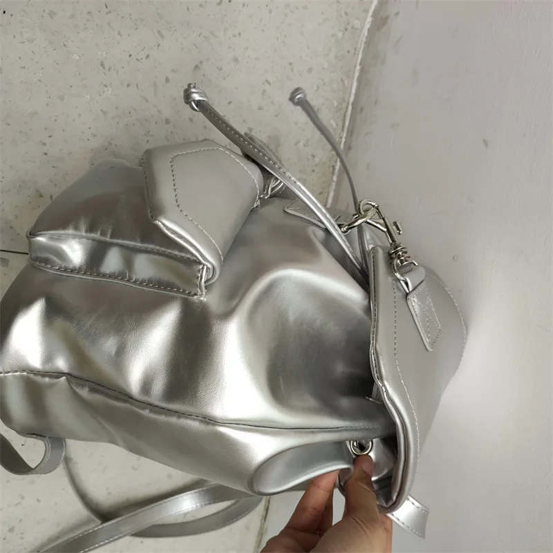 Mini Drawstring Flap Backpack - Image 5