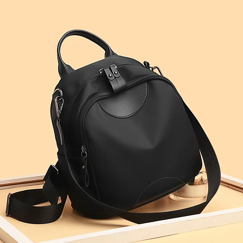 Lightweight Striped Nylon Backpack - Image 2