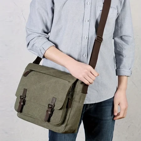 Retro Canvas Shoulder Bag