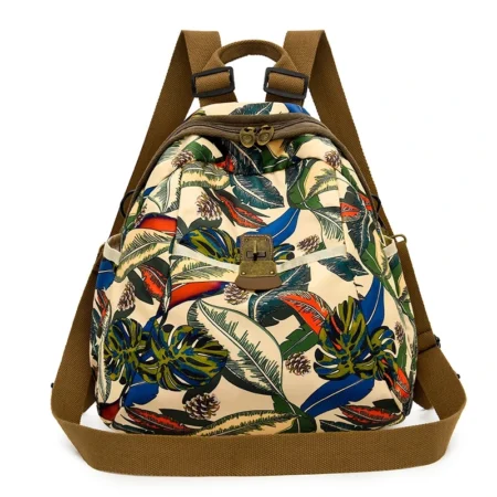 Botanical Print Oxford Backpack