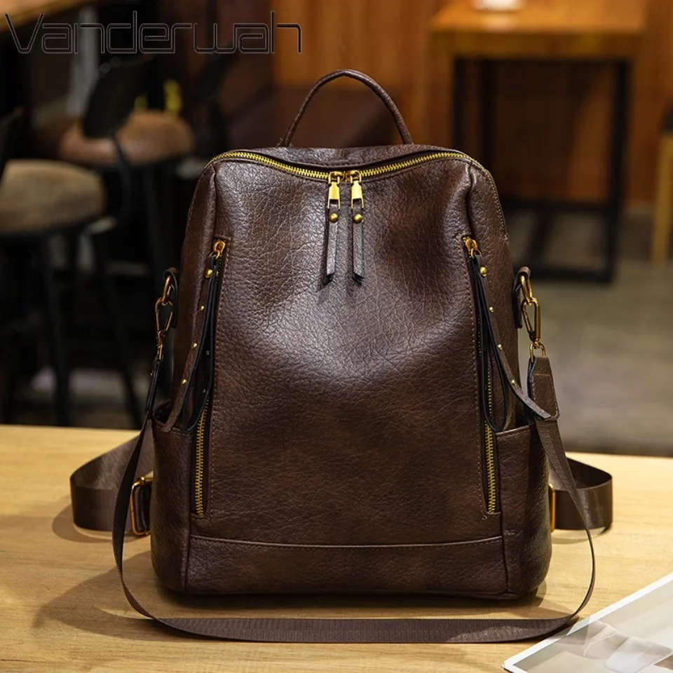 Vintage Convertible Carryall Backpack