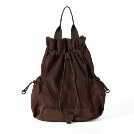 Drawstring Nylon Commuter Backpack