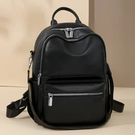 Retro PU Commuter Backpack