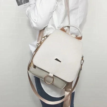 Vintage Convertible PU Backpack
