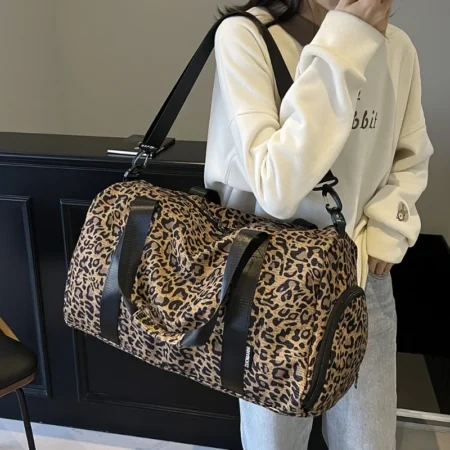 Leopard Print Weekender Tote Bag
