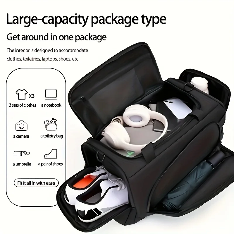 Multi-Compartment Gym Travel Duffle - Image 4