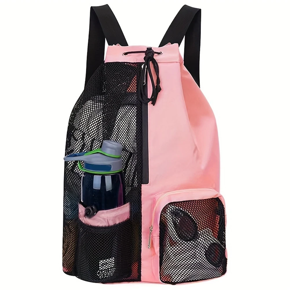 Mesh Ball Drawstring Sports Backpack - Image 7