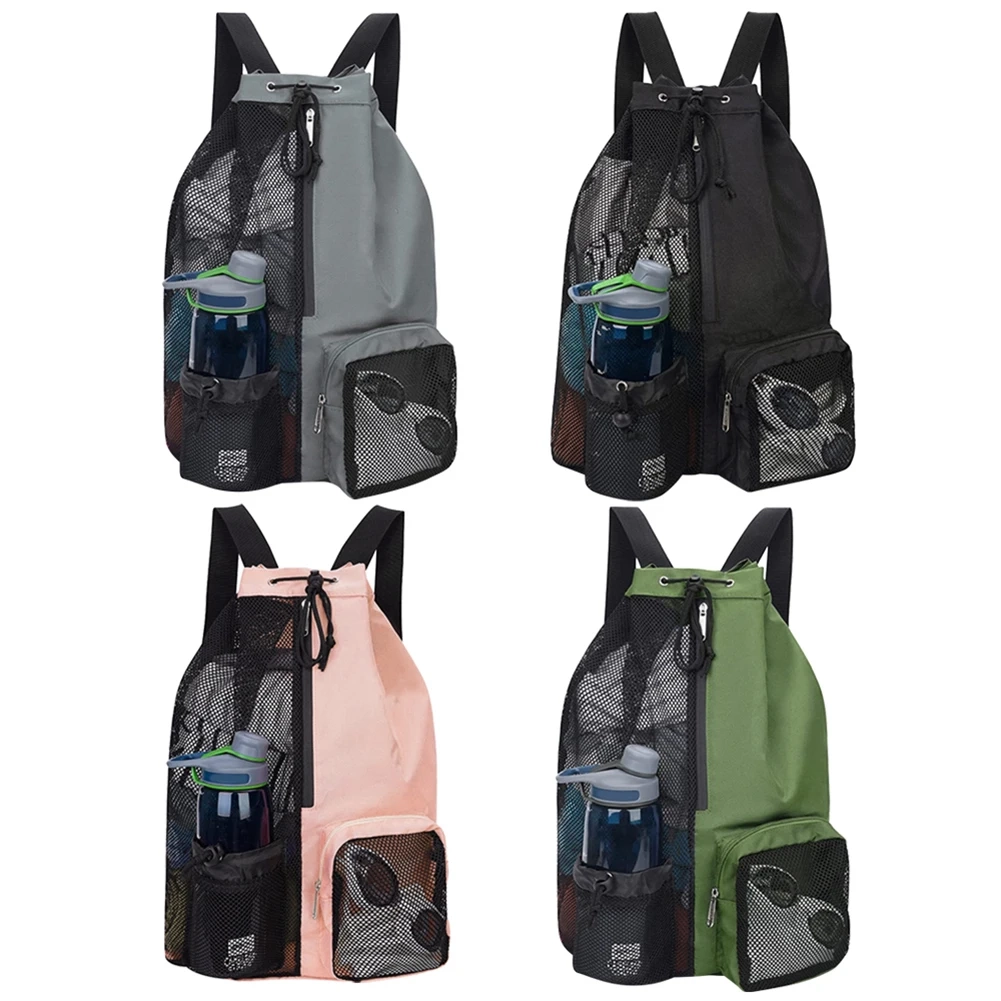 Mesh Ball Drawstring Sports Backpack - Image 4
