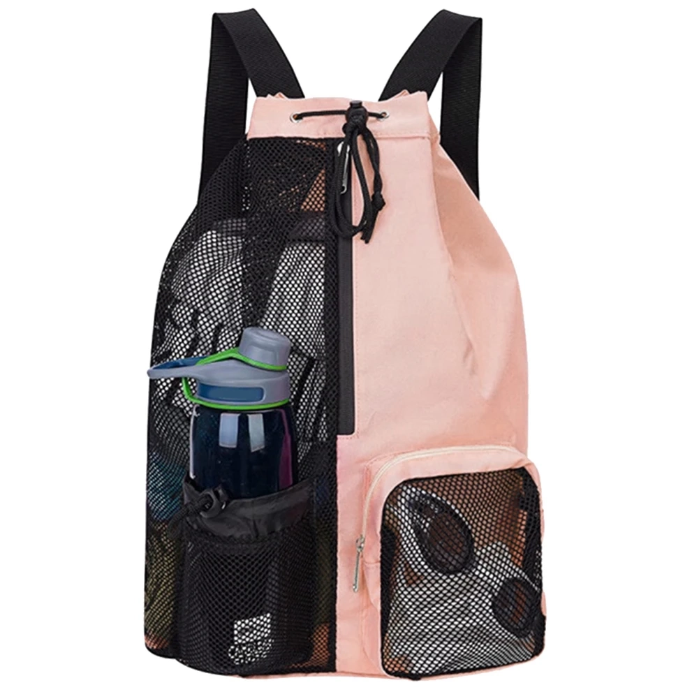 Mesh Ball Drawstring Sports Backpack - Image 6