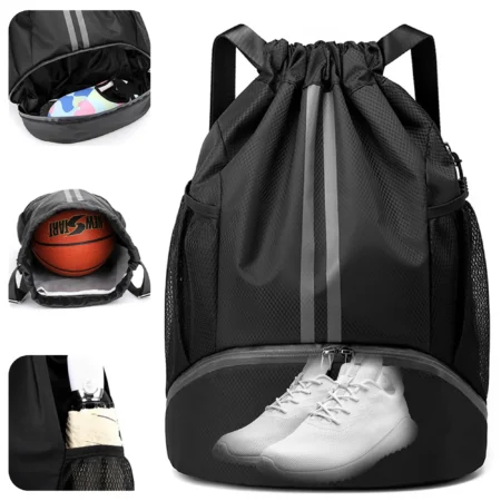Dry-Wet Drawstring Sports Backpac