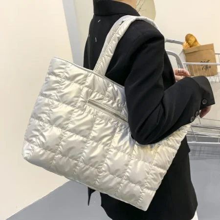 Quilted Nylon Travel Tote