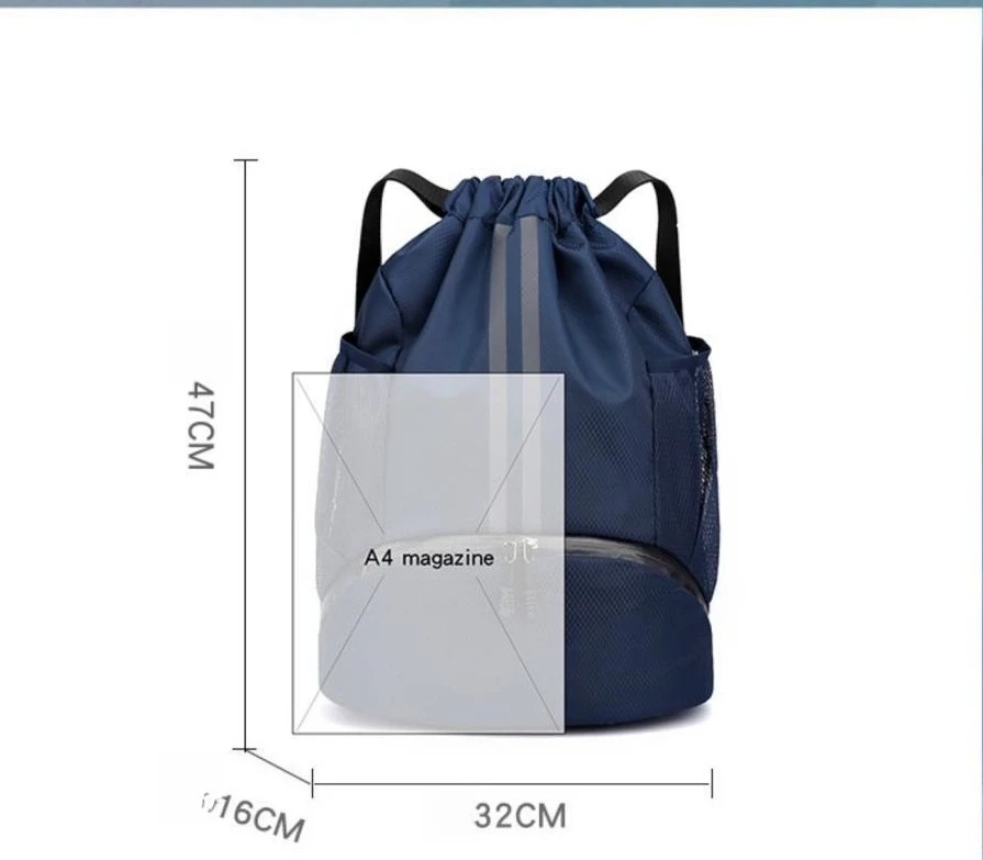 Dry-Wet Drawstring Sports Bag - Image 2