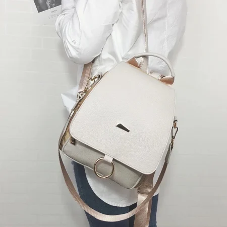 Vintage Convertible PU Backpack